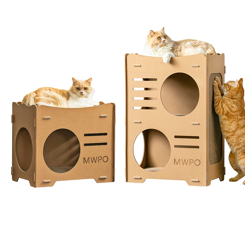 meow出品 Amazon | OSLEEP キャットタワー 猫タワー 木製 低い 小型 爪