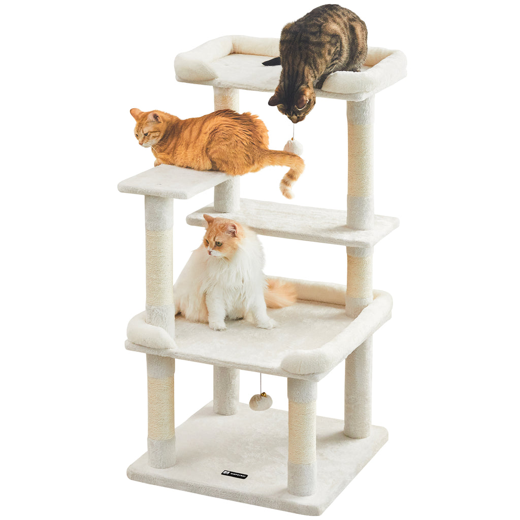★新品★キャットタワー 据え置き 猫 複数 大きめ 爪とぎ mwpo-57 宮 楽天市場】【15日迄＆P2倍】キャットタワー 大型猫 キャット