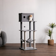 MWPO キャット タワー おしゃれ BS810 高さ144cm きゃっとたわ