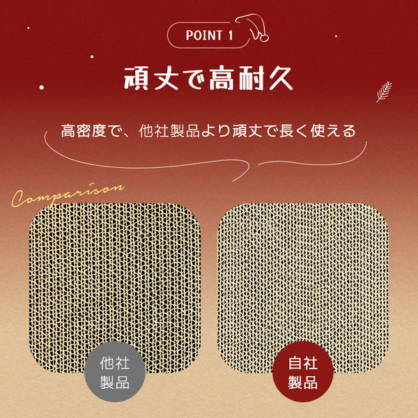 ＼新商品登場／MWPO 爪とぎMERRY BOX｜5枚入り・ボックス型猫用爪とぎ ギフトにもおすすめ！ 951C