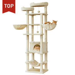 MWPO キャットタワー大型 高さ195cm 大きい猫 の 遊び場 自作 猫