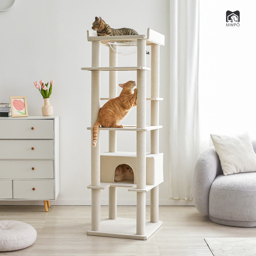MWPO キャットタワー 高さ162cm BS837 高級感が溢れる おしゃれ